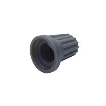 Knob Plástico Estriado Cinza com Preto KH77  38553 38553 