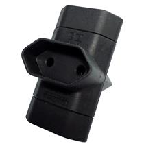 Adaptador Benjamin T 2P 10A 250V Preto Margirius ADP1-21 (13067) 38517 38517 