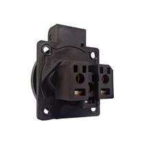 Tomada de Embutir 3 pinos 20A Preta com Tampa TBSE 39619 39619