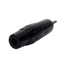 Plug Profissional Metálico P2 Stereo Preto 39495 39495