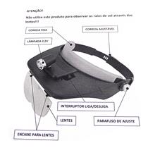 Lupa de Cabeça com Luz Auxiliar YJ7127EB 40976 40976 