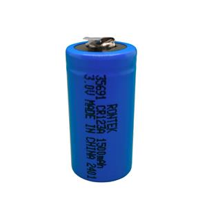 Bateria de Lithium com Terminais 3,0V 1300mah CR-123A 40124 40124 