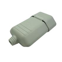 Plugue Fêmea 2P Ø 4,0mm 10A 250V Cinza Margirius TMD1-2 (11976) 40658 40658