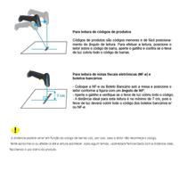 Leitor de Código de Barras 5 em 1 CCD Long Range PS-950z Comtac 9226 39418 39418 