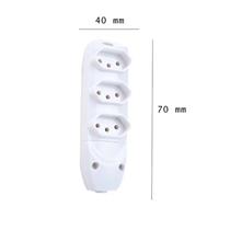 Tomada Múltipla 2P+T 10A 250V Branca Tramontina 57504/063 41035 41035