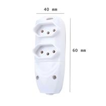 Tomada Múltipla 2P+T 10A 250V Branca Tramontina 57504/062 41036 41036 