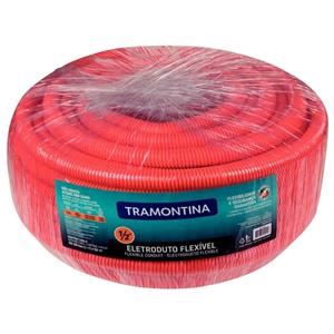 Eletroduto Flexível Corrugado Laranja Médio DN20 1/2" Tramontina 57505/051 40286 40286 