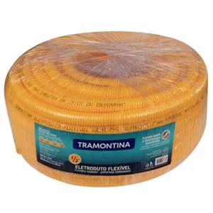 Eletroduto Flexível Corrugado Amarelo Leve DN20 1/2" Tramontina 57505/001 40288 40288 