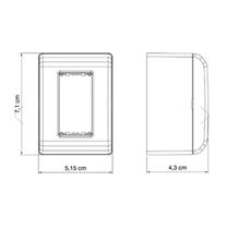Caixa de Sobrepor LizFlex 1 Posto Tramontina 57303/001 40279 40279 