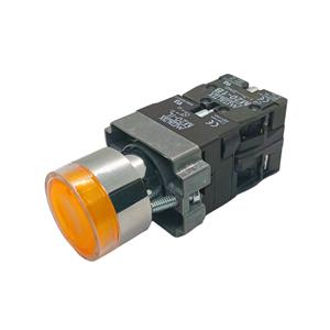 Botão de Comando Pulsante Iluminado Metaltex M20IGR-Y7-1C 41500 41500 