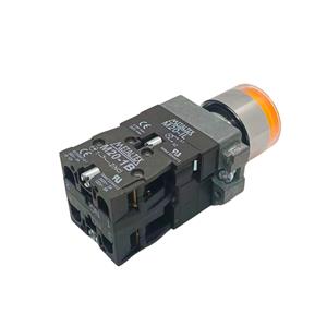 Botão de Comando Pulsante Iluminado Metaltex M20IGR-Y7-1C 41500 41500 