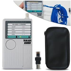 Testador Remoto de Cabos RJ45/RJ11/USB/BNC Hikari HTC-41 41944 41944