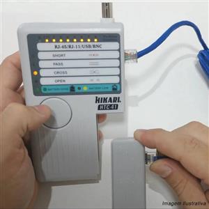 Testador Remoto de Cabos RJ45/RJ11/USB/BNC Hikari HTC-41 41944 41944