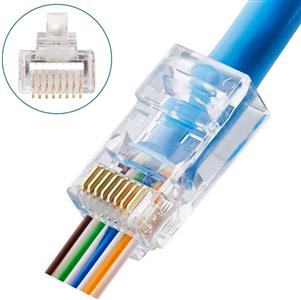 Conector Macho de Passagem CAT6 RJ45 42404 42404 