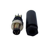 Conector para Sensor 180° 4 Pinos Tecnotron CDL08M/4S-0A 42515 42515 