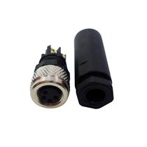 Conector para Sensor 180° 4 Pinos Tecnotron CDL08F/4S-0A 42516