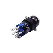 Botão de Comando Redondo Pulsante Iluminado Metaltex P16-BR2-W2 42547