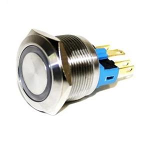 Botão Antivandalismo 22mm Pulsante Iluminado Azul 24VCC/VCA Metaltex AV22IC-7BL 42871 