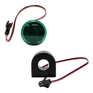 Voltímetro e Amperímetro Digital 22mm Metaltex IDR20VA-G 42902 42902