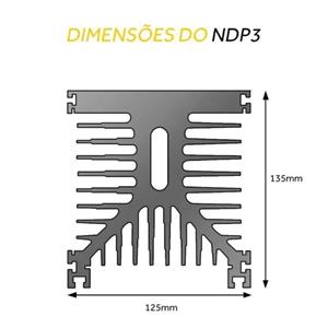 Dissipador para Relé de Estado Sólido Novus NDP3-120MM 43050 43050 