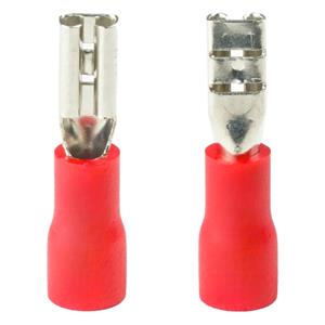 Terminal Pré-Isolado Faston Fêmea 2,8mm Vermelho EF4203 43162 