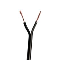 Cabo Paralelo Polarizado Preto com Tarja Branca Mult cabo 2X0,20 mm² rolo com 100 mts 6257 6257 