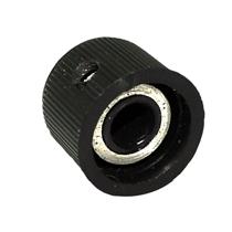 Knob Plástico com Parafuso, Bucha e Rosca Preto AD-217V 21137 21137 