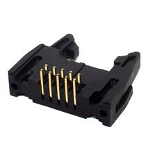 Conector Header 10 Vias 90° com Ejetor Longo 104-10GRKL 1560 1560 