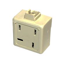 Pino para Telefone Corta-Xereta + Tomada com 1 Adaptador para RJ-11 CX-20 21017 21017 