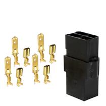 Conjunto de Conectores Faston 4 Vias Macho/Fêmea com Terminais  543 543