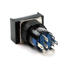 Botão de Comando Retangular com Retenção Iluminado Metaltex P16-IL7-W2 6755 6755 