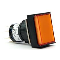 Botão de Comando Retangular Pulsante Iluminado Metaltex P16-BL7-O2 31692 31692 