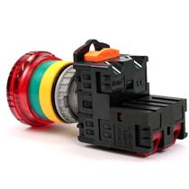 Botão de Emergência Giro para Destravar Iluminado Metaltex TN2IK2R-L1B 32148 32148 