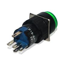 Botão de Comando Redondo Pulsante Iluminado Metaltex P16-BR7-G1 31782 31782 