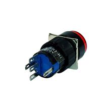 Botão de Comando Redondo Pulsante Iluminado Metaltex P16-BR2-R1 32150 32150