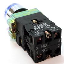 Botão de Comando Pulsante Iluminado Metaltex M20IGR-BL-1C 29693 29693 