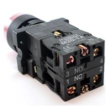 Botão de Comando Pulsante Iluminado Metaltex P20IGR-R-1C 30387 30387