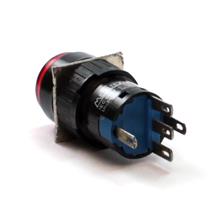 Botão de Comando Redondo com Retenção Iluminado Metaltex P16-IR7-R1 29093 29093