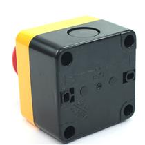 Caixa Plástica Amarela com um Botão Cogumelo de ø40mm NF Metaltex CP1-E 30527 30527