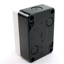 Caixa Plástica Cinza com um Botão Verde NA e um Vermelho NF Metaltex CP2-LD 30528 30528