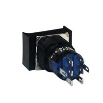 Botão de Comando Retangular Pulsante Iluminado Metaltex P16-BL7-W2 29601 29601 