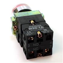 Botão de Comando Pulsante Iluminado Metaltex M20IGR-R-1C 30571 30571 