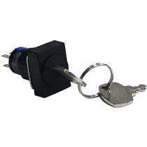 Chave Seletora Retangular 2 Posições Fixas com Chave Metaltex P16-K2L-B2 34394 34394