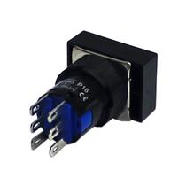 Chave Seletora Retangular 2 Posições Fixas com Chave Metaltex P16-K2L-B2 34394 34394