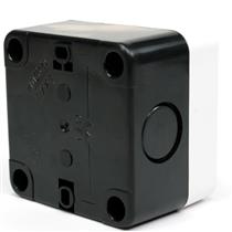 Caixa Plástica Cinza com um Botão Verde NA Metaltex CP1-L 32882 32882