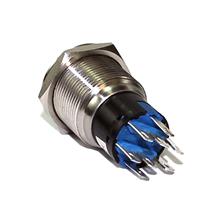 Botão Antivandalismo 19mm com Retenção Iluminado Vermelho 220VCC/VCA Metaltex AV19IR-2R 34622 34622