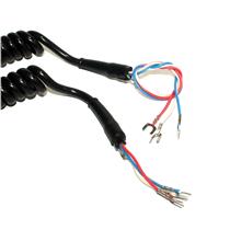 Cordão Espiral para Telefone Saída 3 Fios Preto 3722 3722 