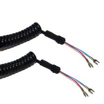 Cordão Espiral para Telefone Saída 2 Fios Preto 3737 3737 
