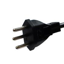 Cabo de Força 3 Pinos 3X0,75 mm² 2,0 mts Mult Cabo PP 180°   6859 6859